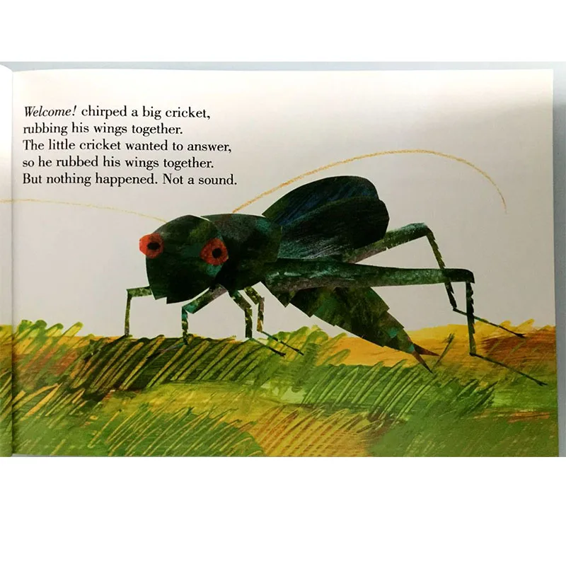 The Very Quiet Cricket By Eric Carle Educational English Picture Book Learning Card Story Book For Baby Kids Children Gifts