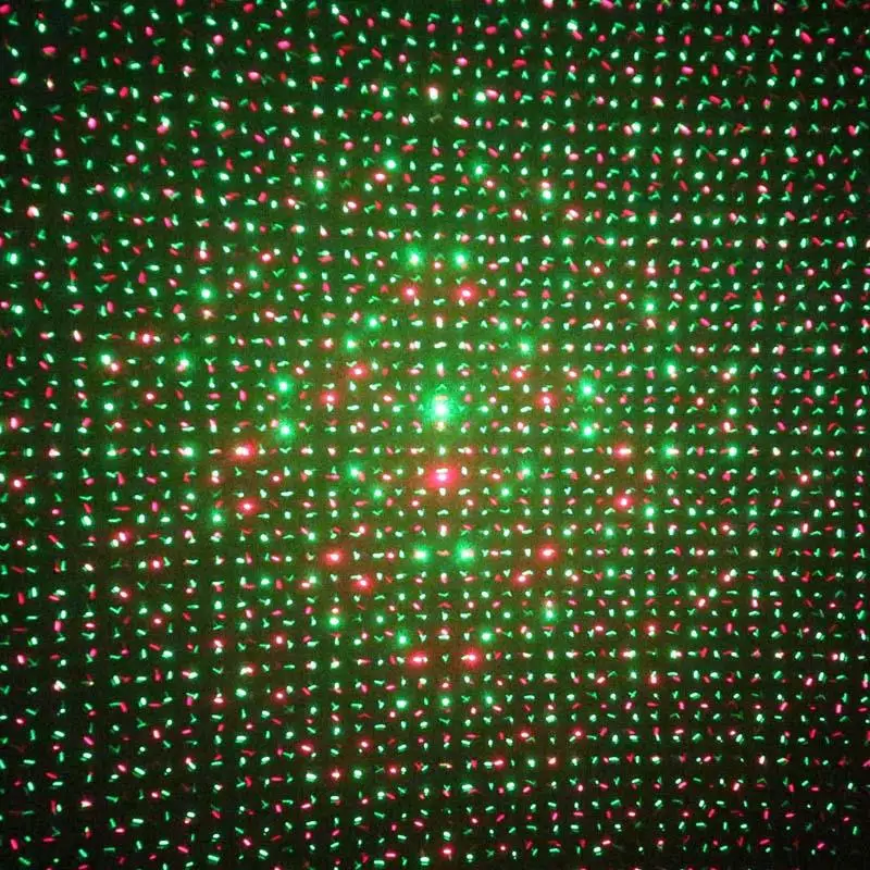 Mini Portable Remote Red Green Meteor Shower Projector Laser Light DJ Home Xmas Party Holiday Show LED Stage Lighting