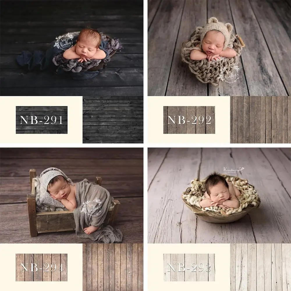 Avezano Wood Floor Board Photography Background Brown Vintage Cake Newborn Baby Portrait Backdrop Photo Studio Photocall Props