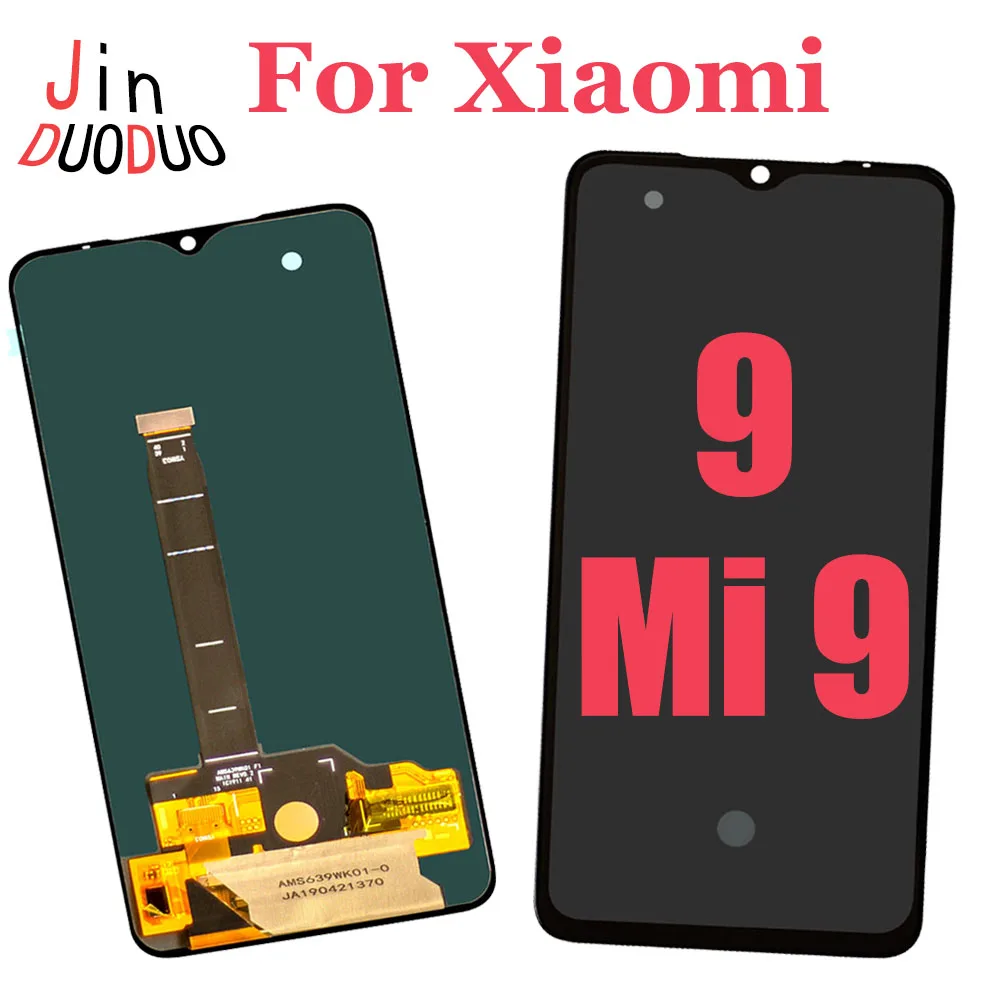 

6.39"NewFor XIAOMI MI 9 LCD Display Touch Screen Digitizer Assembly For Xiaomi Mi9 Display with Frame Replacement M1902F1G