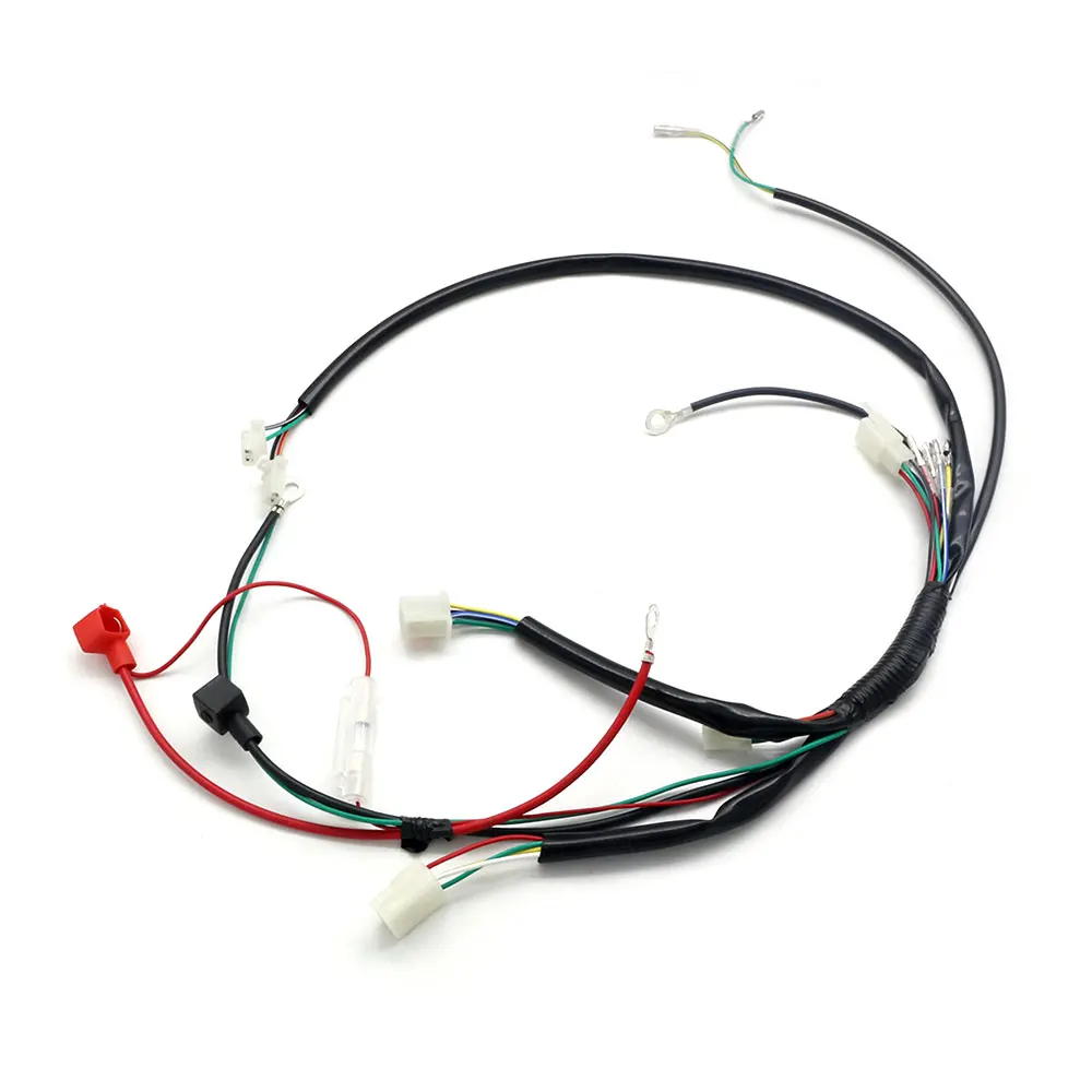 Wireloom Wiring Harness Assembly For Scooter 50cc 110cc 125cc 150cc 200cc 250cc Dirt Atv Quad Bike Buggy Dune