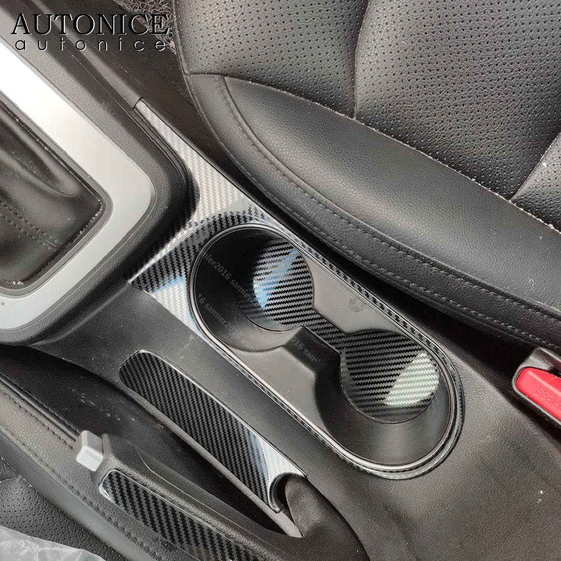 Carbon Fiber Color Parking Handbrake Hand Brake Handle Cover Trim Fit for Hyundai Elantra 2016 2017 2018 2019 2020
