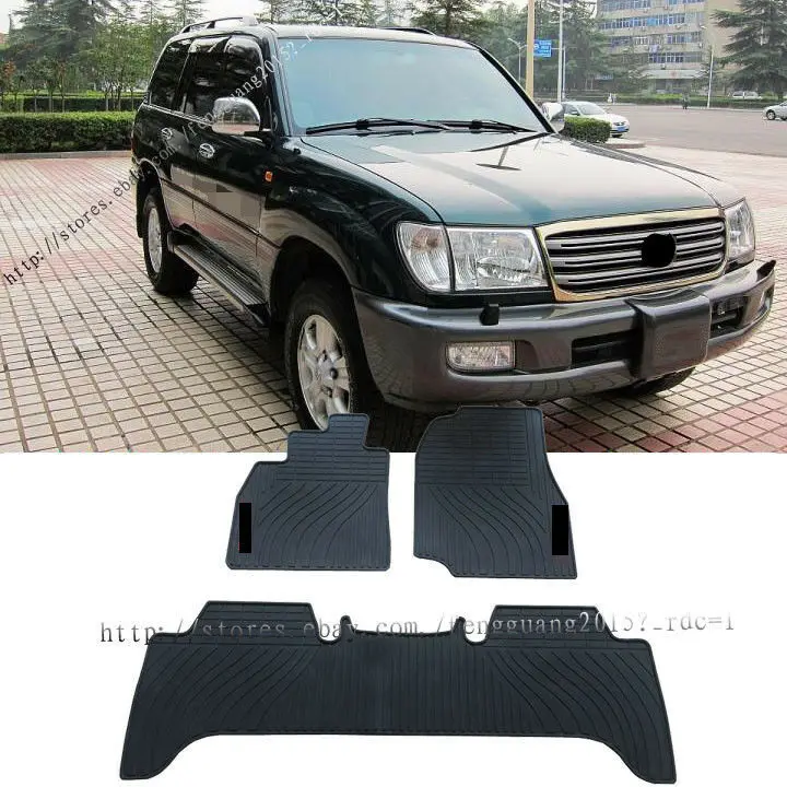 

For Toyota Land Cruiser LC100 1998-2007 Rubber waterproof Non-slip Floor Mats FloorLiner