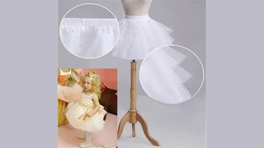 Kids Petticoats Child Short Petticoat For Flower Girl Wedding Accessories Lolita Skirt Underskirt Crinoline Vestido De Novia