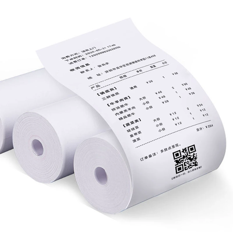 16 rolo 57x30mm papel térmico para loja supermercado farmácia móvel bluetooth pos computador caixas registadoras impressora acessórios