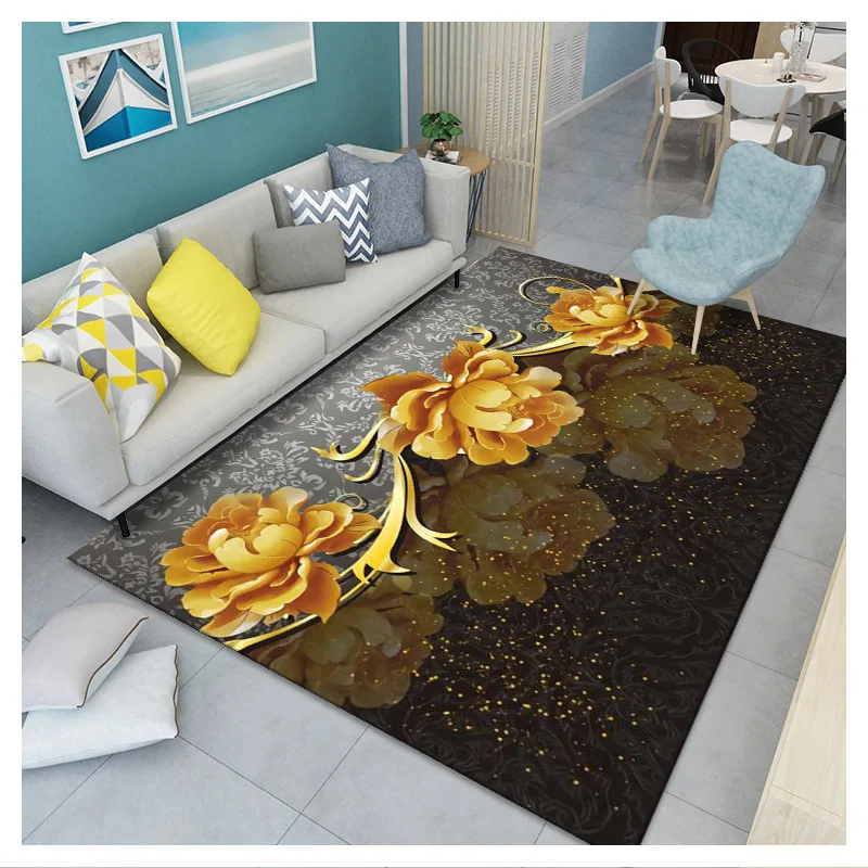 

Flowers Merry Christmas Rug Home Indoor Decor Carpet New Year decoration Big Carpets for Living room bedroom Area Rugs Xmas Mat