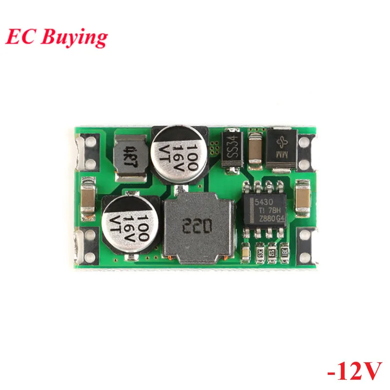 10Pcs/1pc DC-DC Negative Voltage Power Supply Module Converter Board Reverse Voltage Output -3.3V/-5V/-9V/-12V 5.5-36V Input