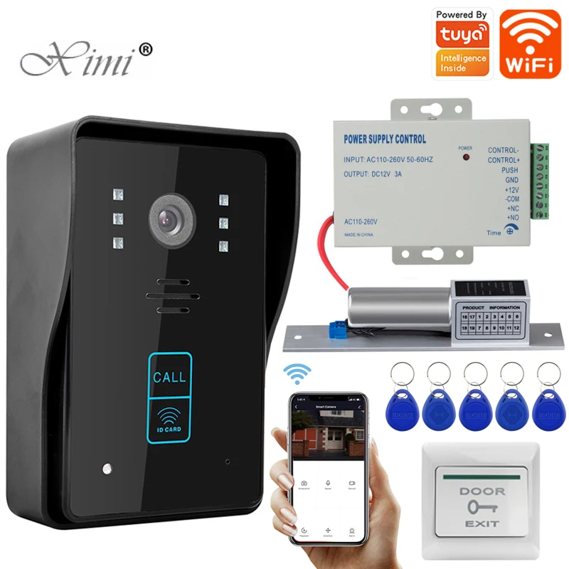 Sistema de control de acceso para el hogar, intercomunicador inalámbrico para teléfono, timbre, cámara, interruptor de salida, cerradura de puerta