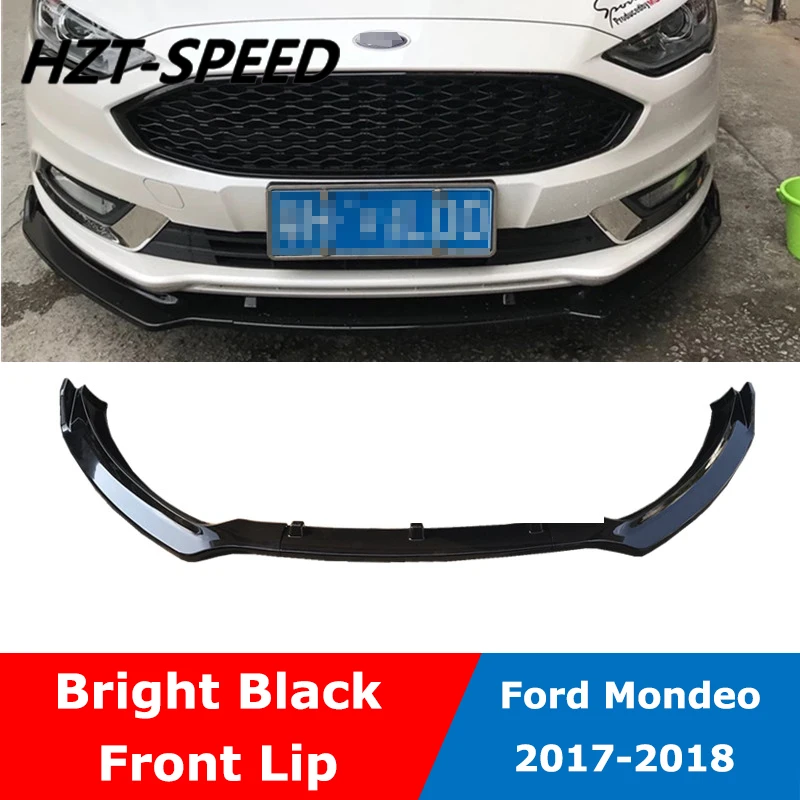 

3 PCS/SET ABS Car Front Splitters Lip Spoiler Bumper Trim For Ford Mondeo /Fusion 2017 2018