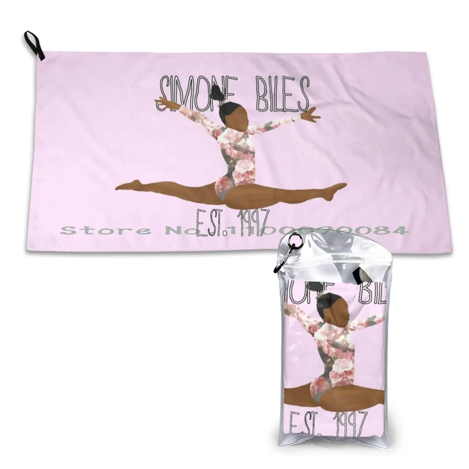 Simone Biles-Est. 1997 Gymnast Art Quick Dry Towel Gym Sports Bath Portable Simone Biles Final Five 2016 Aly Raisman Gymternet