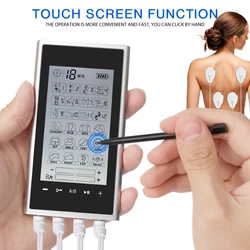 4 Output EMS Eletric Muscle Stimulator 24 Modes Physiotherapy Tens Machine Acupuncture Massage Digital Body Massager