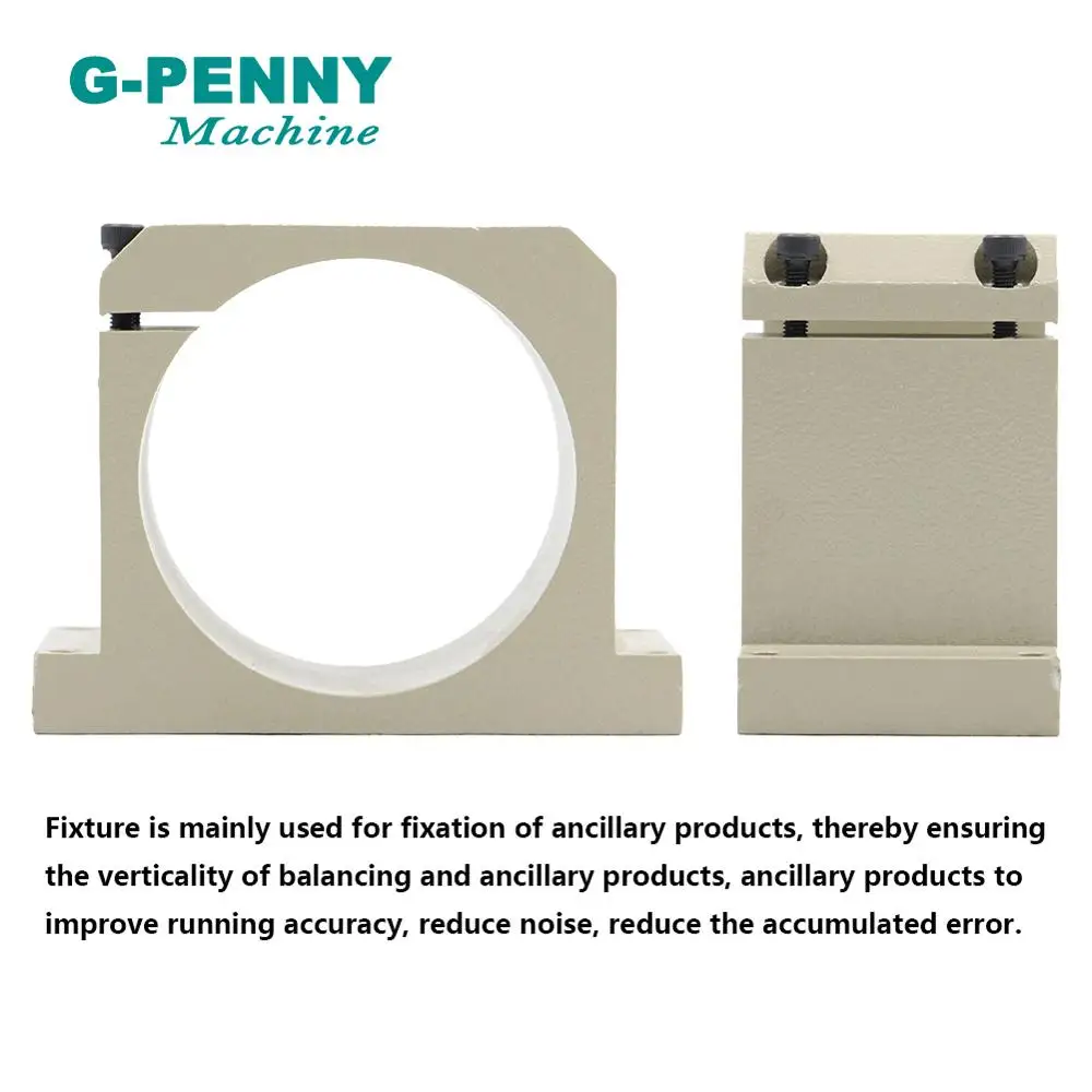 CNC Spindle Motor Clamping Bracket 80mm Diameter mount  Aluminium Bracket 80mm spindle Fixture Holder!
