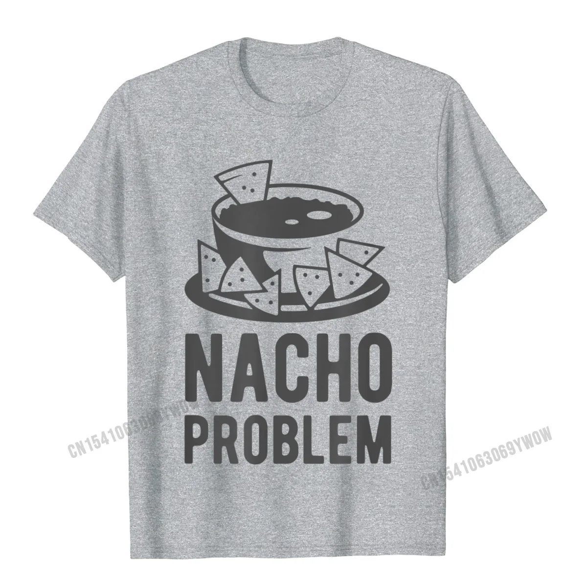 Nacho Problem 티셔츠 Camisas Men Normal Men's T Shirts Rife Cotton Tees Christmas Day Tshirt