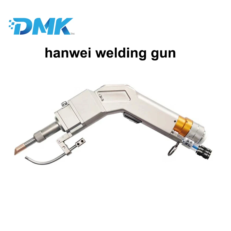 Hanwei-Handheld Fiber Laser Welding Head com controlador, Wobble para aço carbono inoxidável, solda de lítio