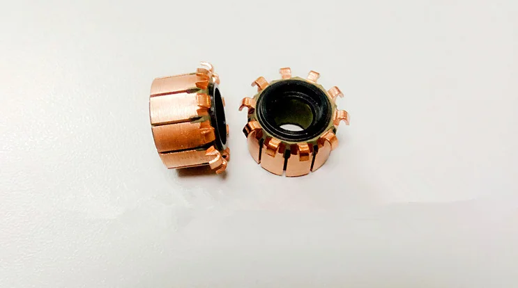 6.35x15x10mm 10P Copper Bars Alternator Electric Motor Commutator Copper Commutator for Mini Drill On Armature Commutat cp1001