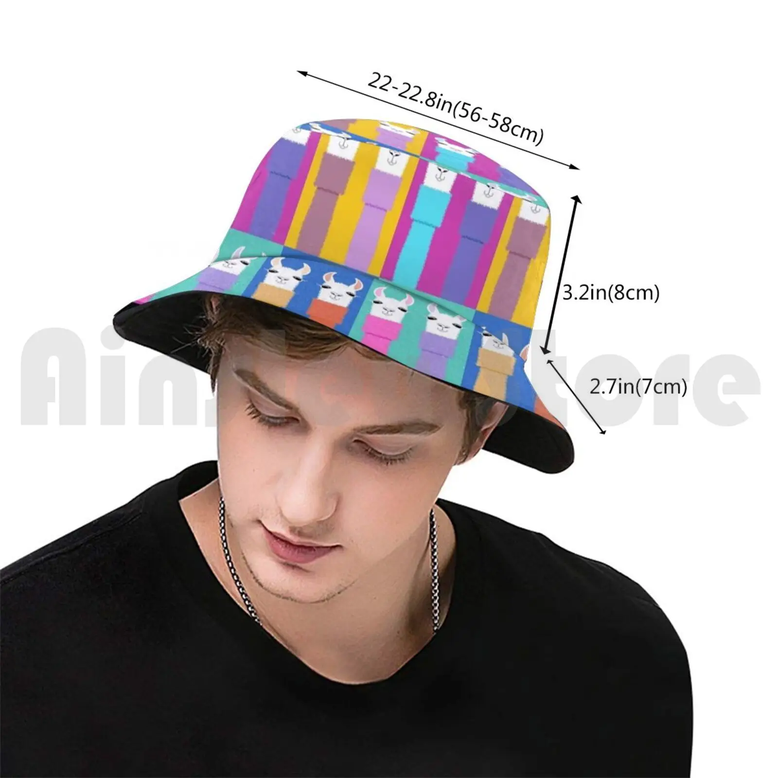 Llamas In Turtleneck Sweaters Group Sun Hat Foldable UV Protection Pet Pets Portrait Llama Llama Alpacas Alpaca