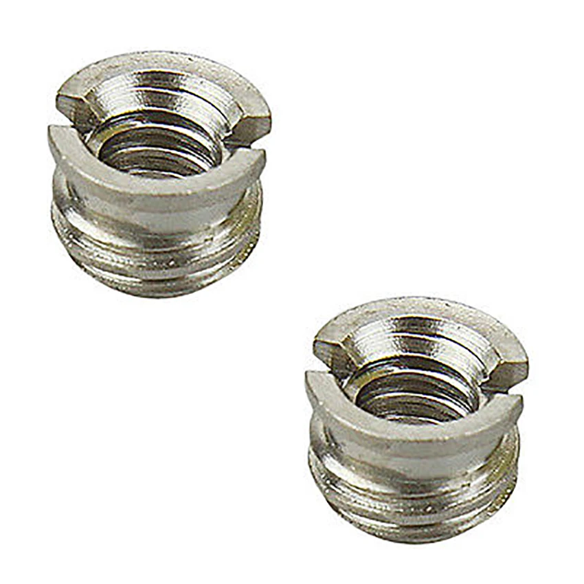 2Pcs 1/4 Inch To 3/8 Inch Convert Screw Standard Adapter Reducer Bushing Converter For DSLR Camera Camcorder Tripod Monopod