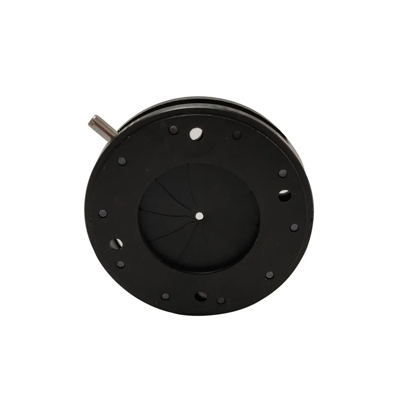 1 PC íris mecânica ajustável abertura 1.5-17mm microscópio câmera diafragma óptico módulo