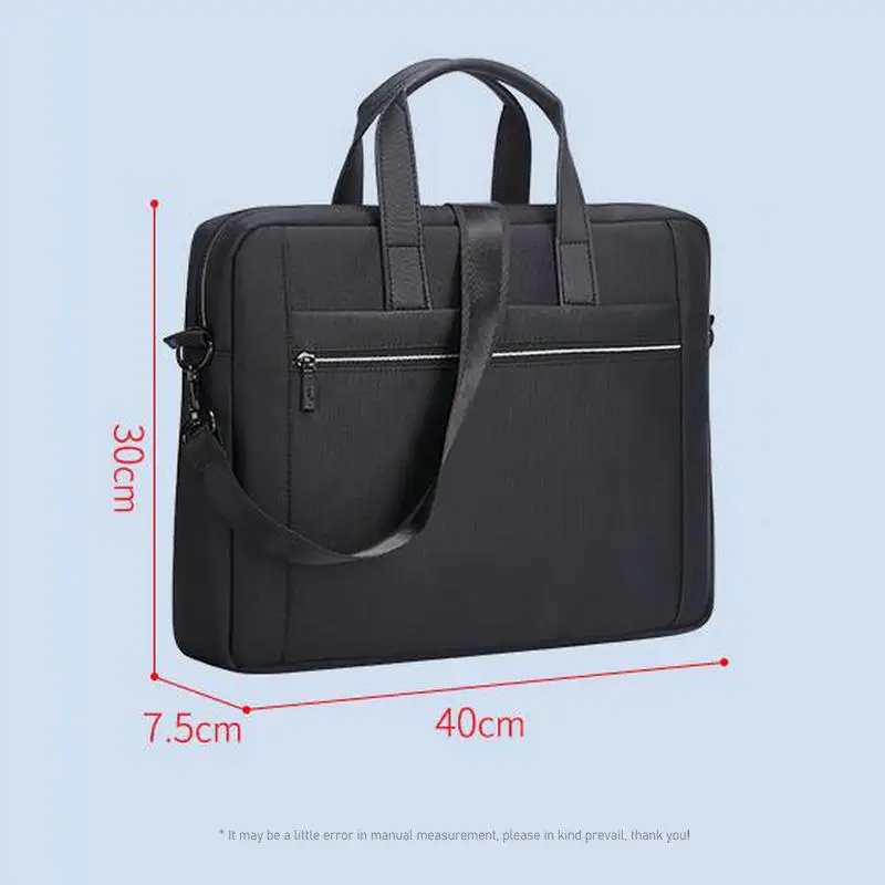 Fashion Shakeproof Laptop Bag 15 Inch Computer Bag Men/Women Business Document Organizer Shoulder Bag