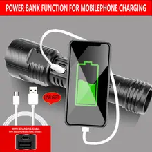 800W LED Tactical Flashlight Long Shot Lantern for Camping #3