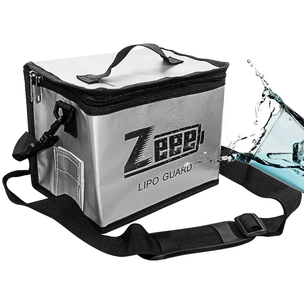 Zeee Lipo Battery Safe Bag 215*145*165mm Ognioodporna torba przeciwwybuchowa RC Lipo Battery Fire Safe Guard Przenośna torba do przechowywania