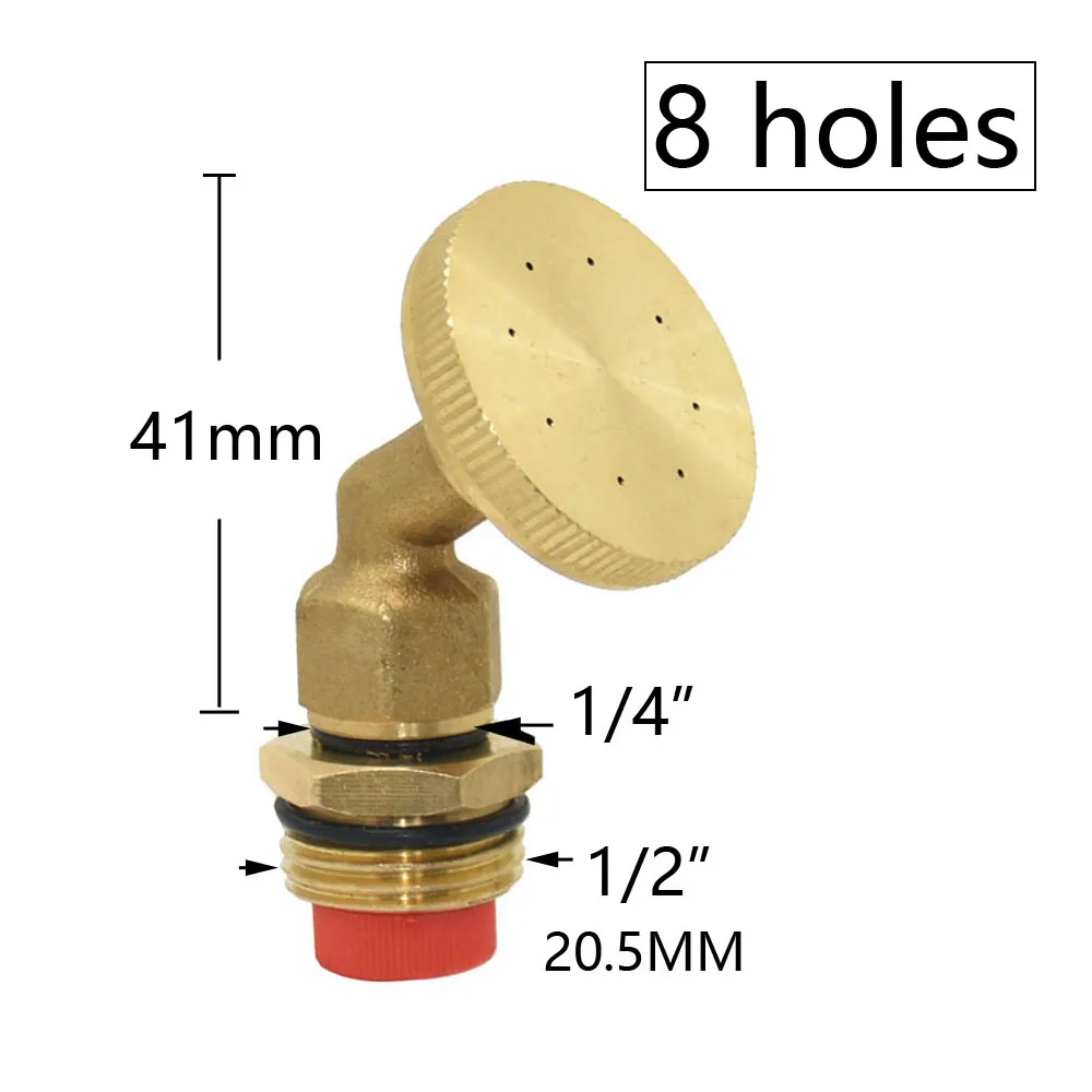 Buse de pulvérisation d\'atomisation en cuivre de ferme, tête de buse simple, double, trois, quatre, d\'argile de pelouse de jardin, pulvérisateur de