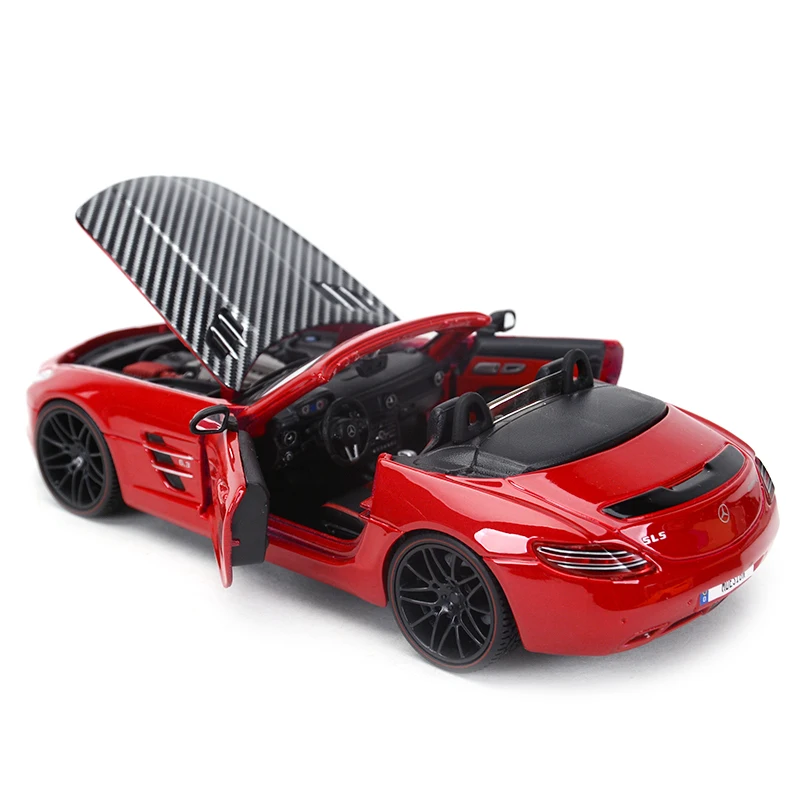 Maisto 1:24 Mercedes Benz SLS AMG Roadster Sports Car Static Die Cast Vehicles Collectible Model Car Toys