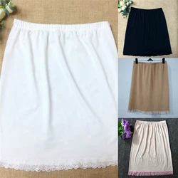 2023 New Women Satin Half Slip Underskirt Petticoat Under Dress Mini Skirt Safety Loose Anti-exposure Safety Skirts For Female