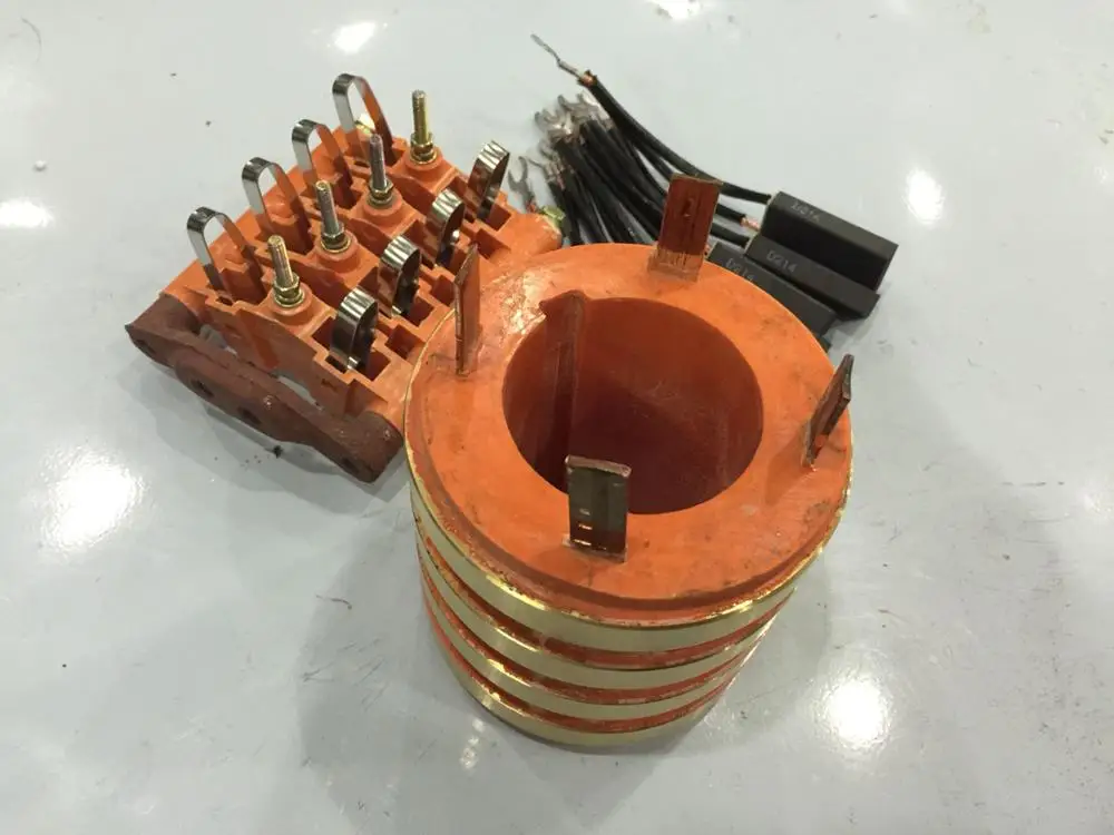 

Free shipping 4rings Generator Brush alternator collector ring Inside diameter copper ring mingdong
