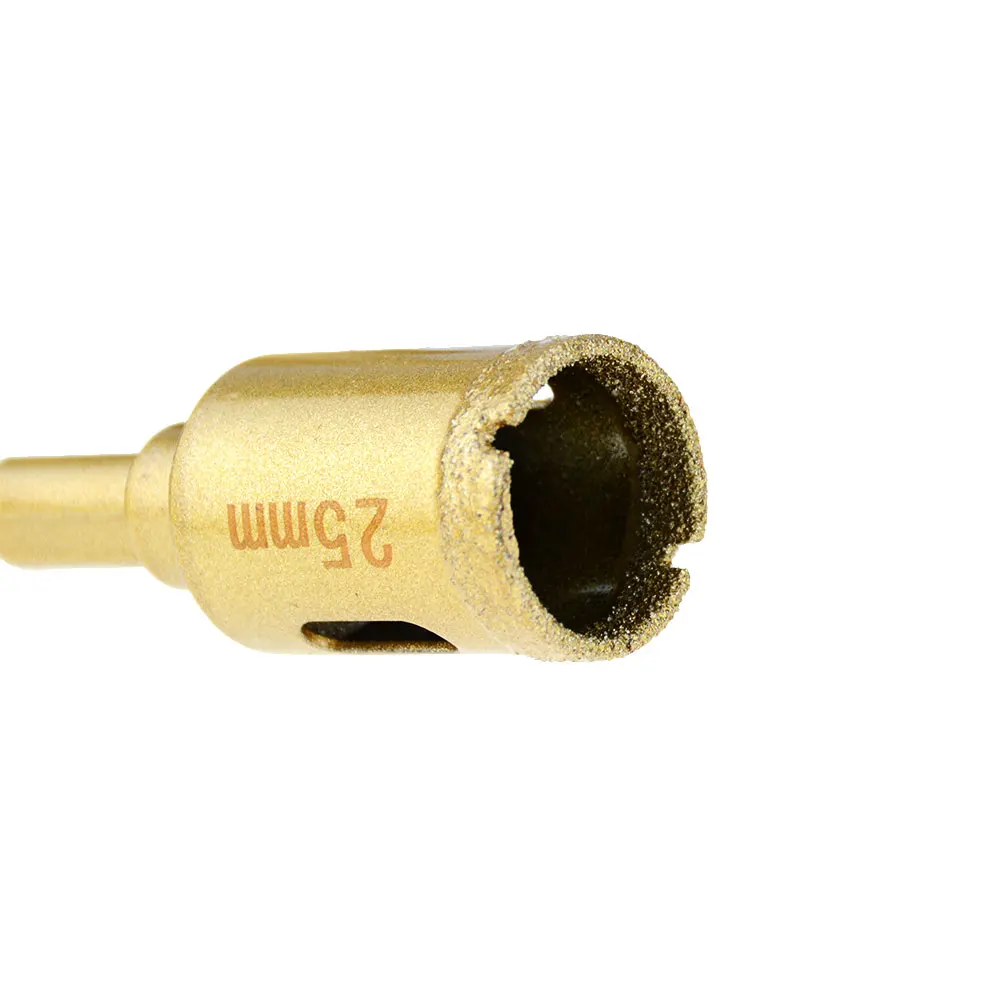 1 pz 6-65mm M10 filetto vuoto a secco brasato diamante punta di perforazione per foro per piastrelle in ceramica sega punte da trapano in marmo granito
