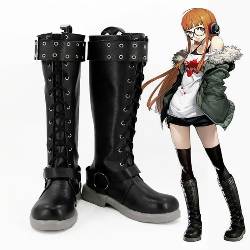 

Persona 5 Cosplay shoes Futaba Sakura Cosplay Boots Japanese Anime Handmade Shoes Custom-made European Size