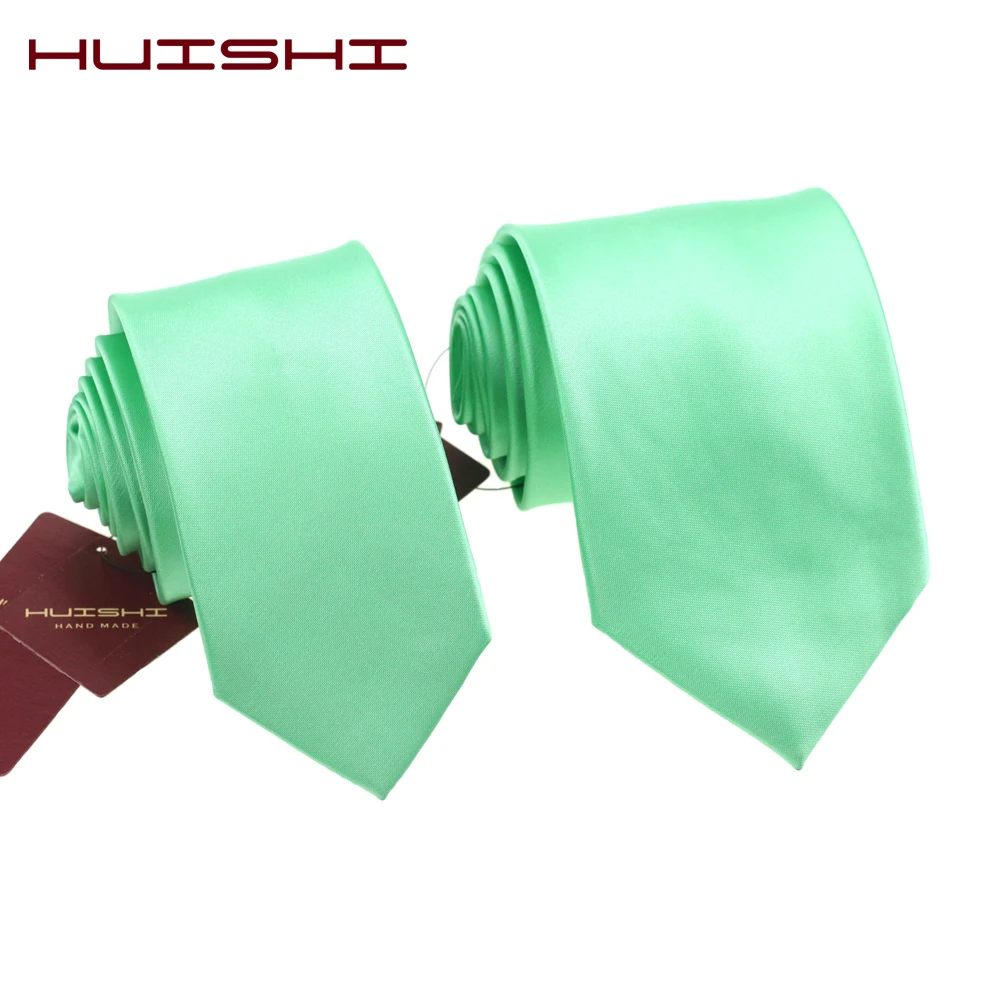 Mint Green Solid Color Necktie Unisex Vintage Formal Male Tie Knot Banquet Green POLO Shirt Men Neck Tie Wedding 100% Waterproof