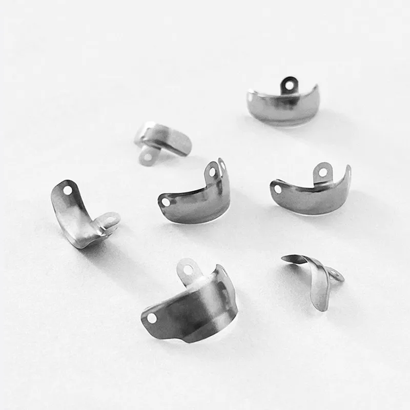 50/30Pcs Dental Sectional Matrix System Dental Sectional Contoured Metal Matrices Matrix Band Resin Clamping Ring Dentist Tools