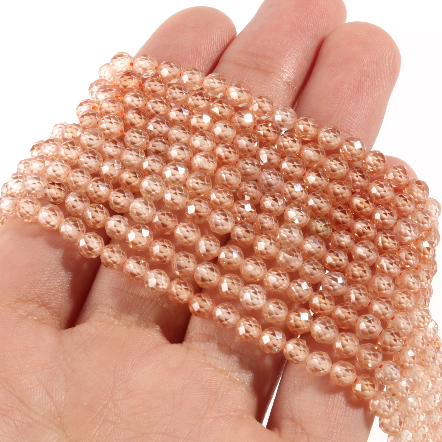 8 Colors Natural Faceted Zircon Beads 2 3 4mm Loose Spacer Beads For Jewelry Making Diy Charm Handmade Necklace Accessories 15”