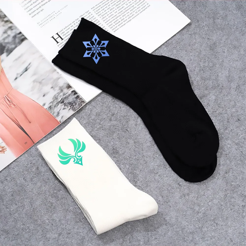 Game Genshin Impact Socks Xiao Keqing Barbatos Kaedehara Kazuha Diluc Ragnvindr Cosplay Warm Sockings Props