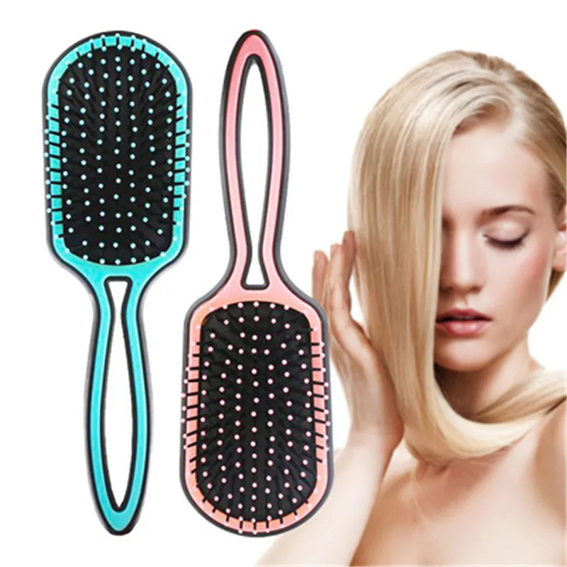 

Hair Brush ANTI-STATIC Massage Comb Bristle Nylon Women Wet Detangle Curly Hair Brush Salon Hairdressing Styling Curly Hair Comb