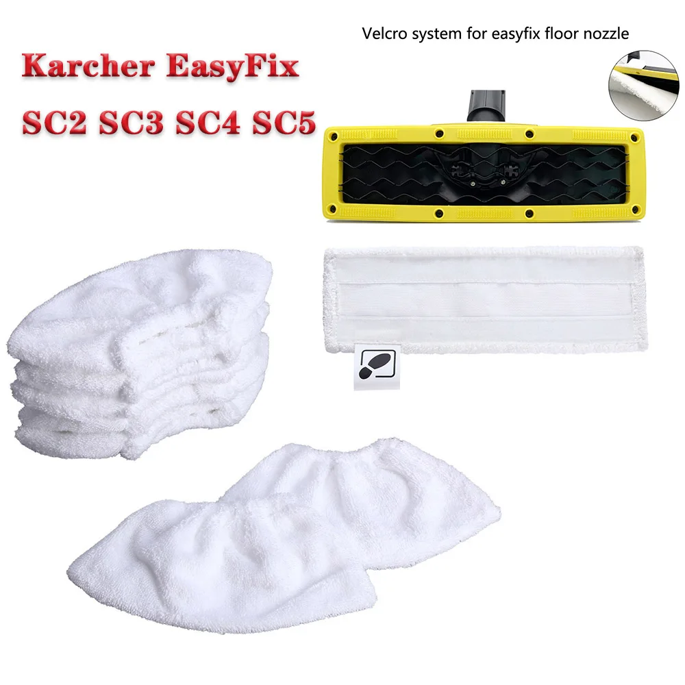 Replacement Steam Mop Cloth Cleaning Pad Cloth Cover for Karcher EasyFix SC2 SC3 SC4 SC5 Steam Mop Cleaner Spare Parts