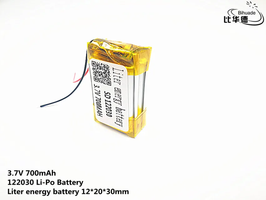 Litrowa bateria energetyczna Dobra jakość 3,7 V, 700 mAH, 122030   Polimerowy akumulator litowo-jonowy / litowo-jonowy do zabawek, POWER BANK, GPS,