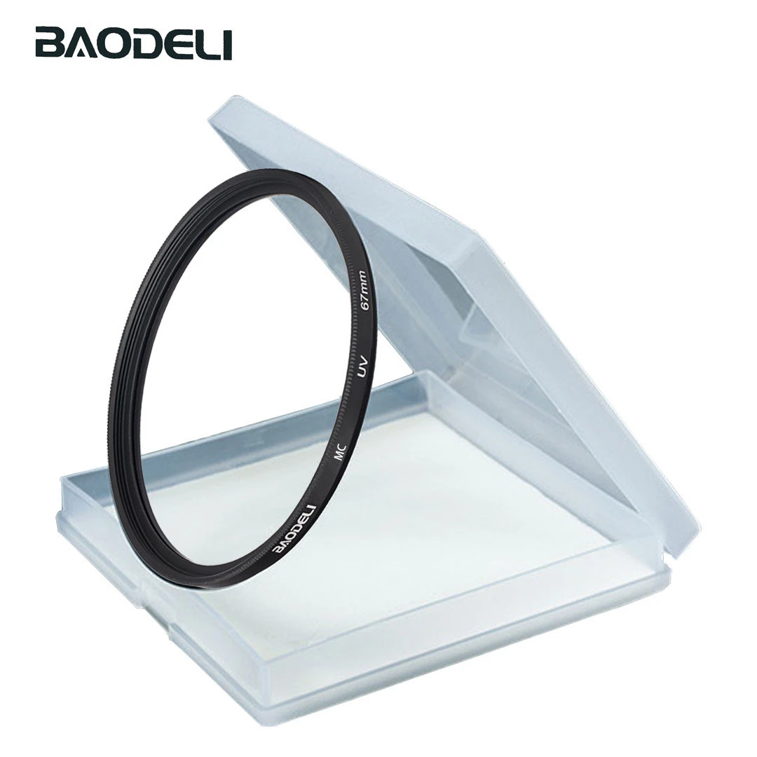 BAODELI Mc Uv Filter 37 40.5 43 46 49 52 55 58 62 67 72 77 82 mm For Lens Canon T6 Eos M50 M6 1200 D Nikon 5300 Sony Accessories