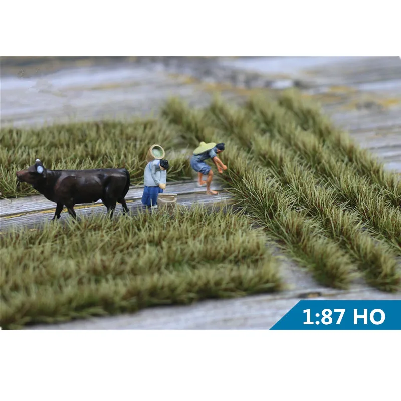 1Box Miniature DIY Paddy Field Model Scenario Material for Train Sand Table