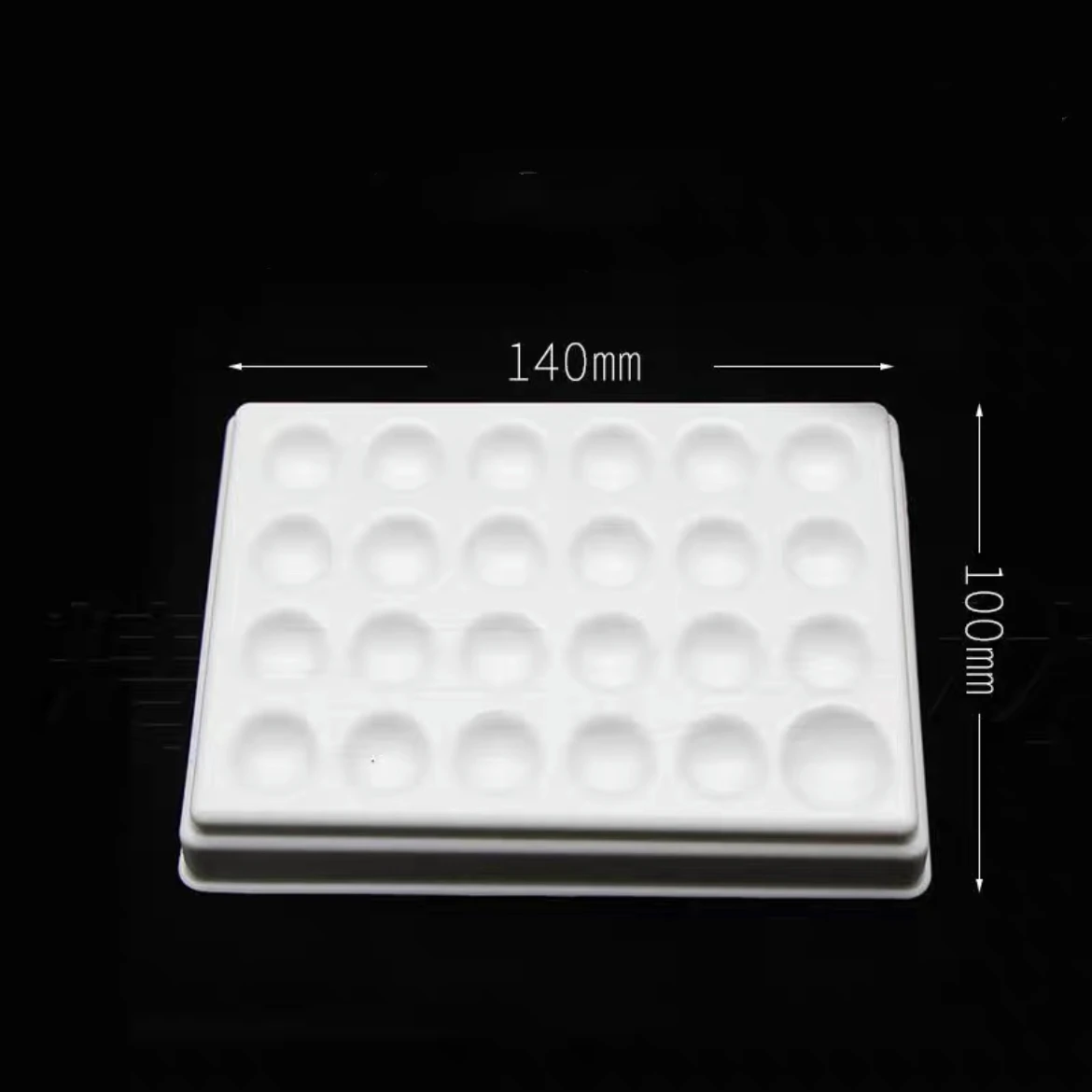 24 Holes Grooved Plate 12 Slots Ceramic Plate For Enamel Of Porcelain Teeth In Dental Lab