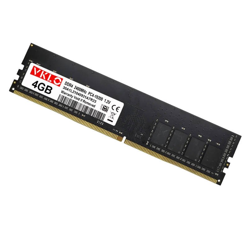 VKLO DDR4 4GB 8GB 16GB 32GB RAM 2400MHz 3200MHz 288PIN DIMM masaüstü bellek PC4-19200 NON-ECC dokunmamış 16 bankalar AMD Intel