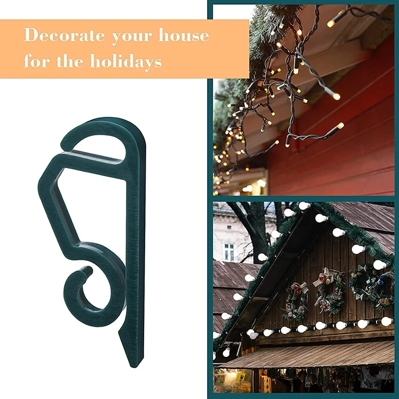 Christmas Light Clip Outdoor Gutter Hook Weatherproof Outdoor Light Clip Holiday Light Clip For Decoration