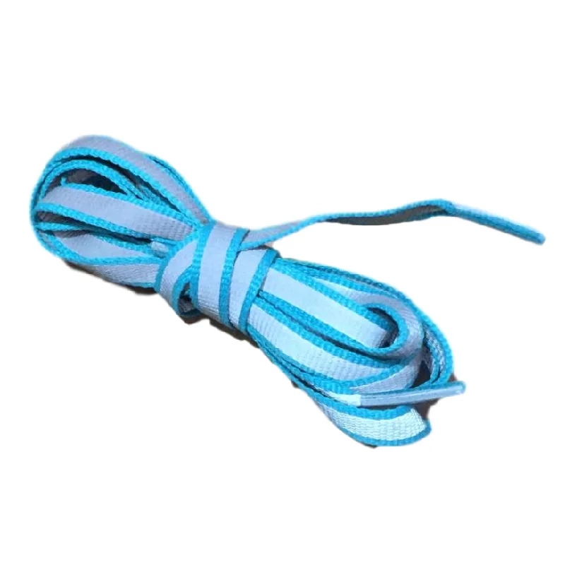 Creative Double-sided Reflective Shoelaces Sea Blue Night Warning Tape 120cm Fluorescent Strip