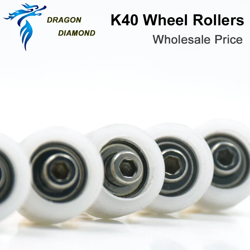 4/8/12pcs/Lot K40 Part Head Mount Carriage Wheel Rollers Set Engraver For DIY CO2 Mini Laser Stamp Engraving Cutting Machine