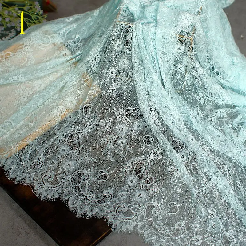 3meter Bilateral positioning hollow flower embroidery eyelash lace big-name skirt wedding accessories