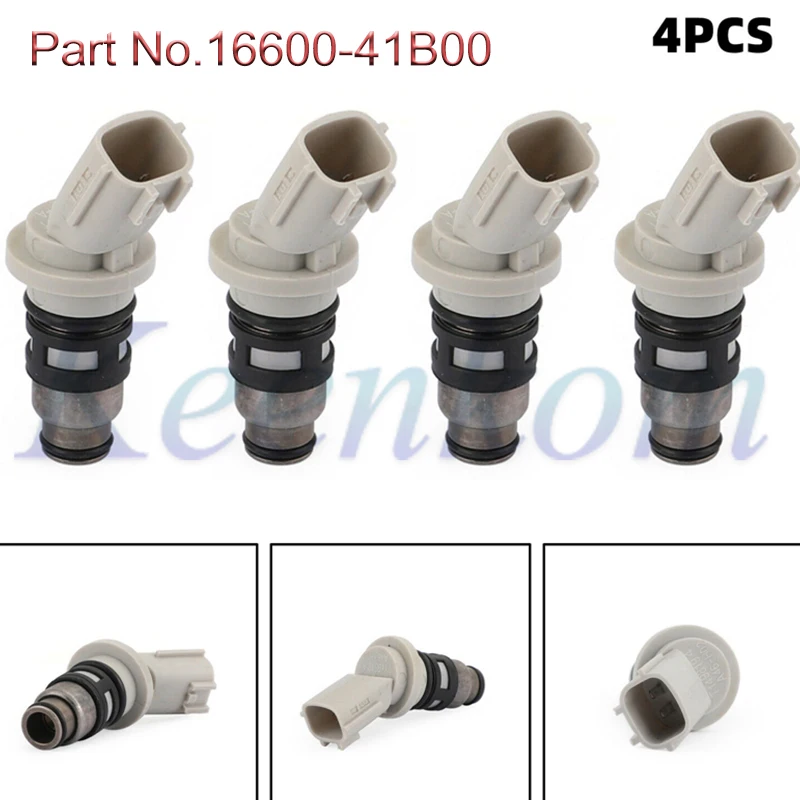 4pcs Fuel Injector For Nissan March K11 1992-2003 1.0 1.3 Hatchback 16600-41B00 16600 41B00 16600-93Y00