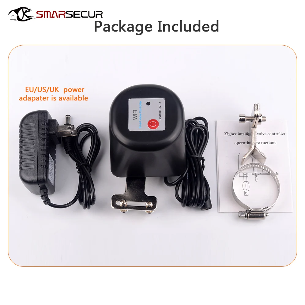 Tuya WiFi Water Valve Smart Gas Valve  Smart Life App Control Vioce Control By Alexa Echo Google Assistant