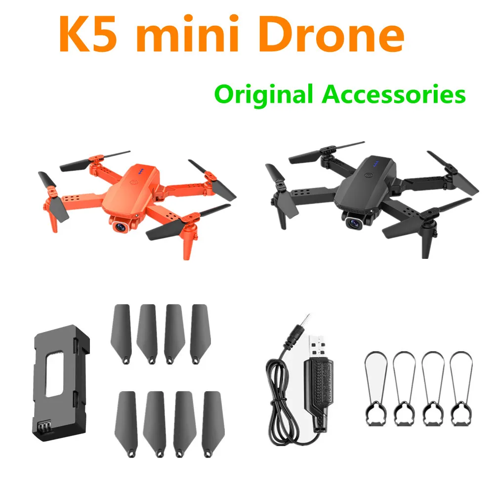 

K5 Drone Battery/Propeller Blade/ USB Charging Cable/3.7V 600Mah For K5 Mini Drone Spare Parts Original Accessories