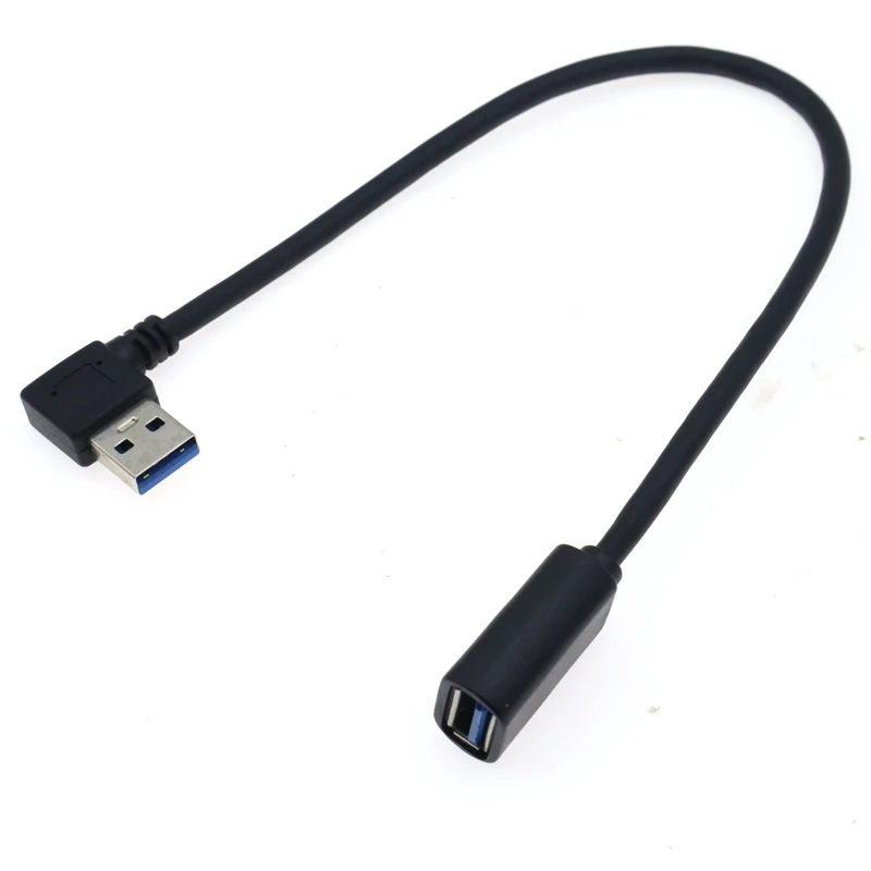 90 度上下左右 USB 3.0 A オス - メス延長ケーブル高速 5Gbps コンピュータ産業用アダプタ